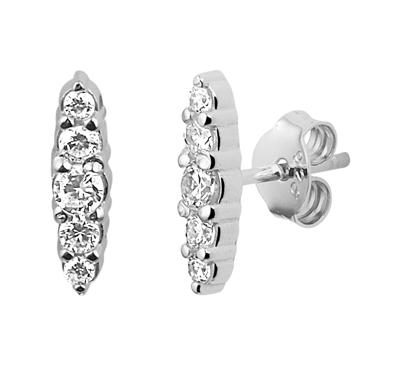 TFT Oorknoppen Zirkonia Zilver Gerhodineerd Glanzend 11.5 mm x 3 mm