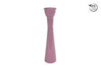 Vaas Florero glossy roze glas 9x9x30cm - thumbnail