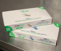 Handschoen TPE en poedervrij BLAUW 200 stuks! Small - thumbnail