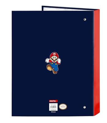 Ringmap Super Mario World Marineblauw A4 26.5 x 33 x 4 cm Ringmap Super Mario World Marineblauw A4 26.5 x 33 x 4 cm