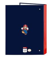 Ringmap Super Mario World Marineblauw A4 26.5 x 33 x 4 cm - thumbnail