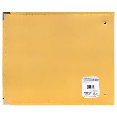 We R Makers • classic leather ring album buttercup 30,5x30,5cm