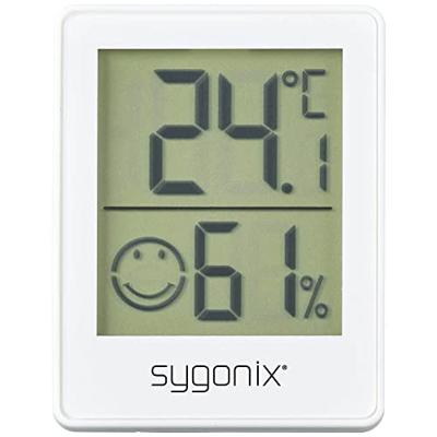 Sygonix SY-5267052 Thermo- en hygrometer Wit
