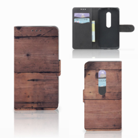 Motorola Moto G 3e Generatie Book Style Case Old Wood - thumbnail