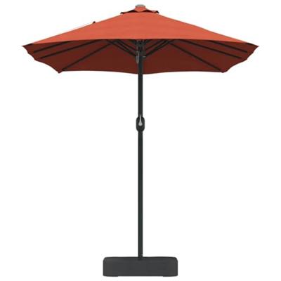 Tuinparasol Terracotta 385 x 209 x 244 cm Stof Tuinparasol Terracotta 385 x 209 x 244 cm Stof