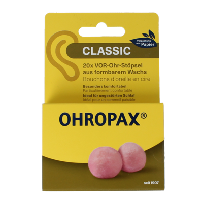 Oordopjes classic 20 Stuks