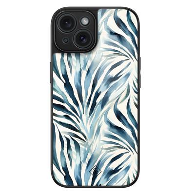 iPhone 15 glazen hardcase - Japandi waves iPhone 15 glazen hardcase - Japandi waves