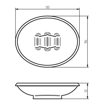 Haceka Vintage zeepschaal zilver 1171156