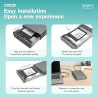 Digitus DA-71106-1 behuizing voor opslagstations HDD-behuizing Aluminium 2.5/3.5 - thumbnail