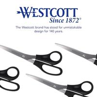 Quantore Schaar westcott buro 210mm rvs met kunststof grip groot oog - thumbnail