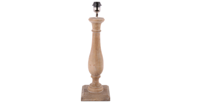 Landelijke Tafellamp Lauro 59 cm 1 Lichts Hout Naturel