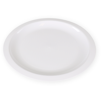 Goldplast Bord | dessertbord | Use & reuse | reusable | rond | 1-vaks | pP | Ø18cm | wit | 340 stuks