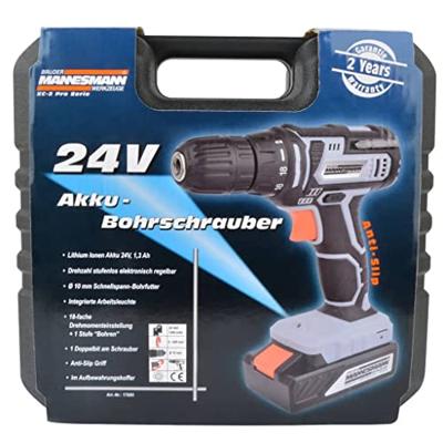 Brüder Mannesmann Accu boorschroefmachine 24V Li-ionen (Hobby) - 17695 Brüder Mannesmann Accu boorschroefmachine 24V Li-ionen (Hobby) - 17695