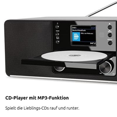 TechniSat Digitradio 370 CD BT DAB radio Zwart - thumbnail