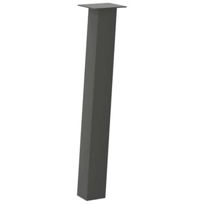 Console tafelpoten 4 st 72 cm staal antraciet