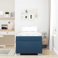 Bedframe Blauw 90 x 190 cm Stof - thumbnail