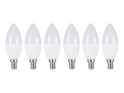 LIVARNO Set van 6 LED-lampen (Kaars E14)