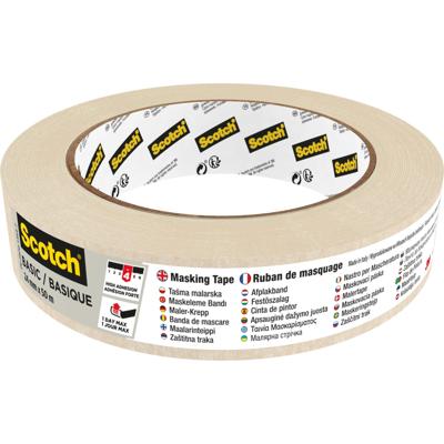 Afplaktape scotch basic 24mmx50m beige Afplaktape scotch basic 24mmx50m beige