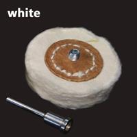 T-stijl Pools Buffing wiel slijpen hoofd doek Dremel wiel Grinder borstel voor Rotary(White) - thumbnail