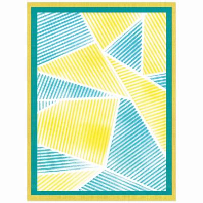 Sizzix • cosmopolitan stencil a6 down the line nr.2 2pcs