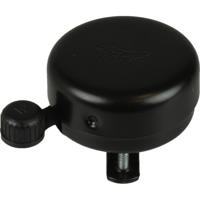 Widek bel gouden leeuw zwart staal (met pvc klepel) - thumbnail