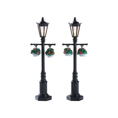 Kerstfiguur Old english lamp post set of 2 b/o 4.5v LEMAX - Lemax