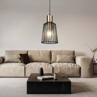 Searchlight HanglampBird Cage Ø 16cm - 9412BK - thumbnail