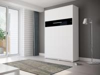 Opklapbed HOUDI 140x200 cm wit/zwart - thumbnail