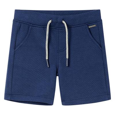 Kindershorts met trekkoord 140 donkerblauw Kindershorts met trekkoord 140 donkerblauw