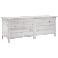 Tuinbox 150x50x56,5 cm massief vurenhout wit - thumbnail