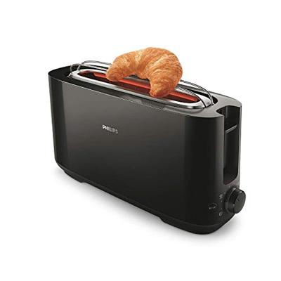 Philips Daily Collection HD2581/90 Broodrooster - 2 sneetjes, brede opening, zwart - thumbnail