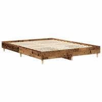 Bedframe zonder matras 140x200 cm spaanplaat bewerkt hout - thumbnail