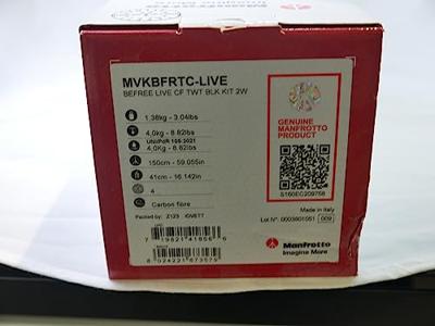 Manfrotto MVKBFRTC-LIVE Befree carbon statiefkit