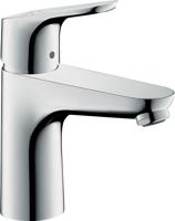 Hansgrohe Focus ééngreeps wastafelmengkraan 100 met PopUp trekwaste, chroom - thumbnail