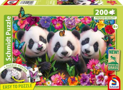 Puzzel - SCHMIDT SPIELE - Panda Trio - 200 stukjes - Vanaf 8 jaar