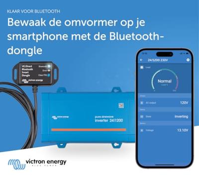 Victron Energy Phoenix 24/1200 VE.Direct Schuko Omvormer 1200 W 24 V/DC - 230 V/AC Victron Energy Phoenix 24/1200 VE.Direct Schuko Omvormer 1200 W 24 V/DC - 230 V/AC