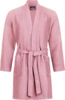 Morgenstern Morgenstern badjas Sascha wafelstof Kimono 100cm Poederroze XL - thumbnail