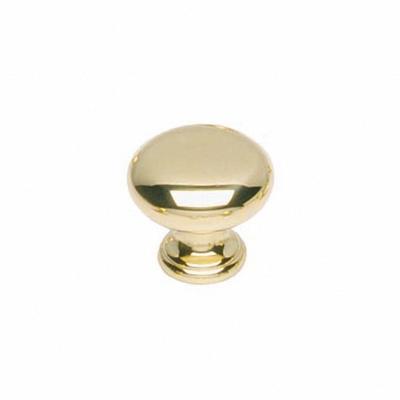 Meubelknop Paddenstoel ø 25 mm mess. gelakt