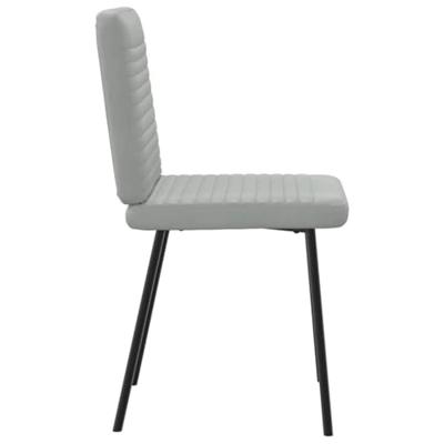 Eetkamerstoelen 6 st fluweel lichtgrijs