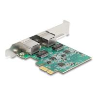 Delock 88101 PCI Express x1-kaart naar 2 x RJ45 2,5 Gigabit LAN RTL8125 - thumbnail