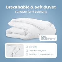 VidaXL 2-in-1 dekbed wit 135 x 200 cm polyester - thumbnail