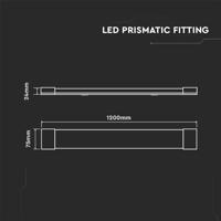 V-TAC 8049 VT-8340 LED-buisverlichting LED Energielabel: E (A - G) 40 W Wit - thumbnail