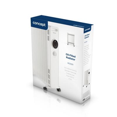 Concept RO3311 2300W - Olieradiator / 11 Vinnen / 3 Standen - Black Friday