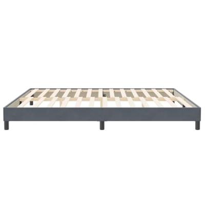 Boxspring zonder matras fluweel donkergrijs 200x220 cm Boxspring zonder matras fluweel donkergrijs 200x220 cm