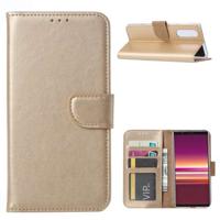 Sony Xperia 5 Hoesje Goud met Pasjeshouder - thumbnail
