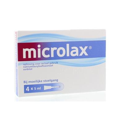 Microlax Klysma flacon 5ml 4 Stuks