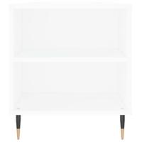 Salontafel 102x44,5x50 cm bewerkt hout wit - thumbnail