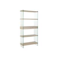 Planken DKD Home Decor 90 x 35 x 180 cm Kristal Natuurlijk Hout Transparant Hout MDF - thumbnail