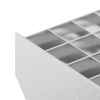 VidaXL Traptrede rooster 100x24x7 cm gegalvaniseerd staal - thumbnail