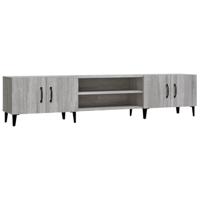 Tv-meubel 180x31,5x40 cm bewerkt hout grijs sonoma eikenkleurig - thumbnail